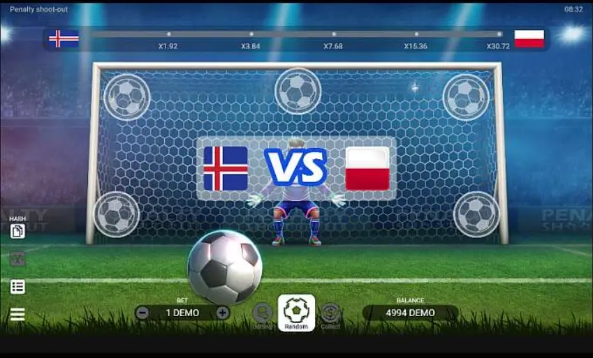 Thème et conception visuelle Penalty Shoot Out